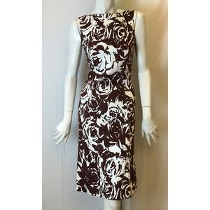 Lidia Cardinale Brown Sleeveless Beaded Dress